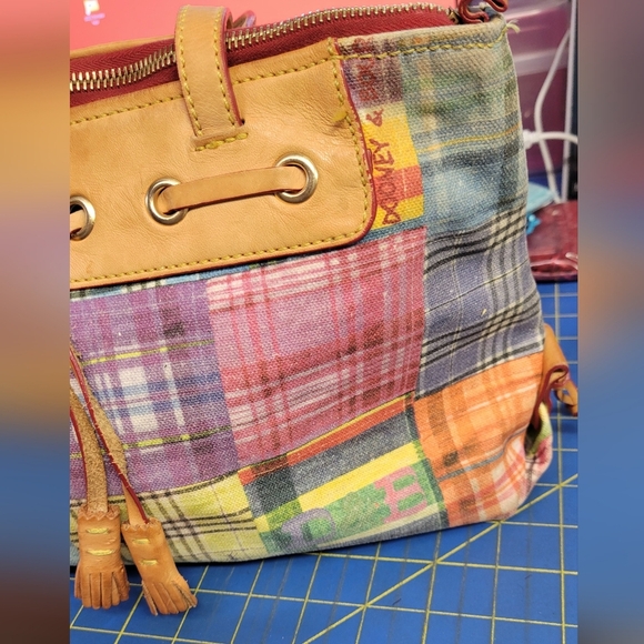 Dooney & Bourke Multicolor Patchwork Tote Preloved - Picture 3 of 16